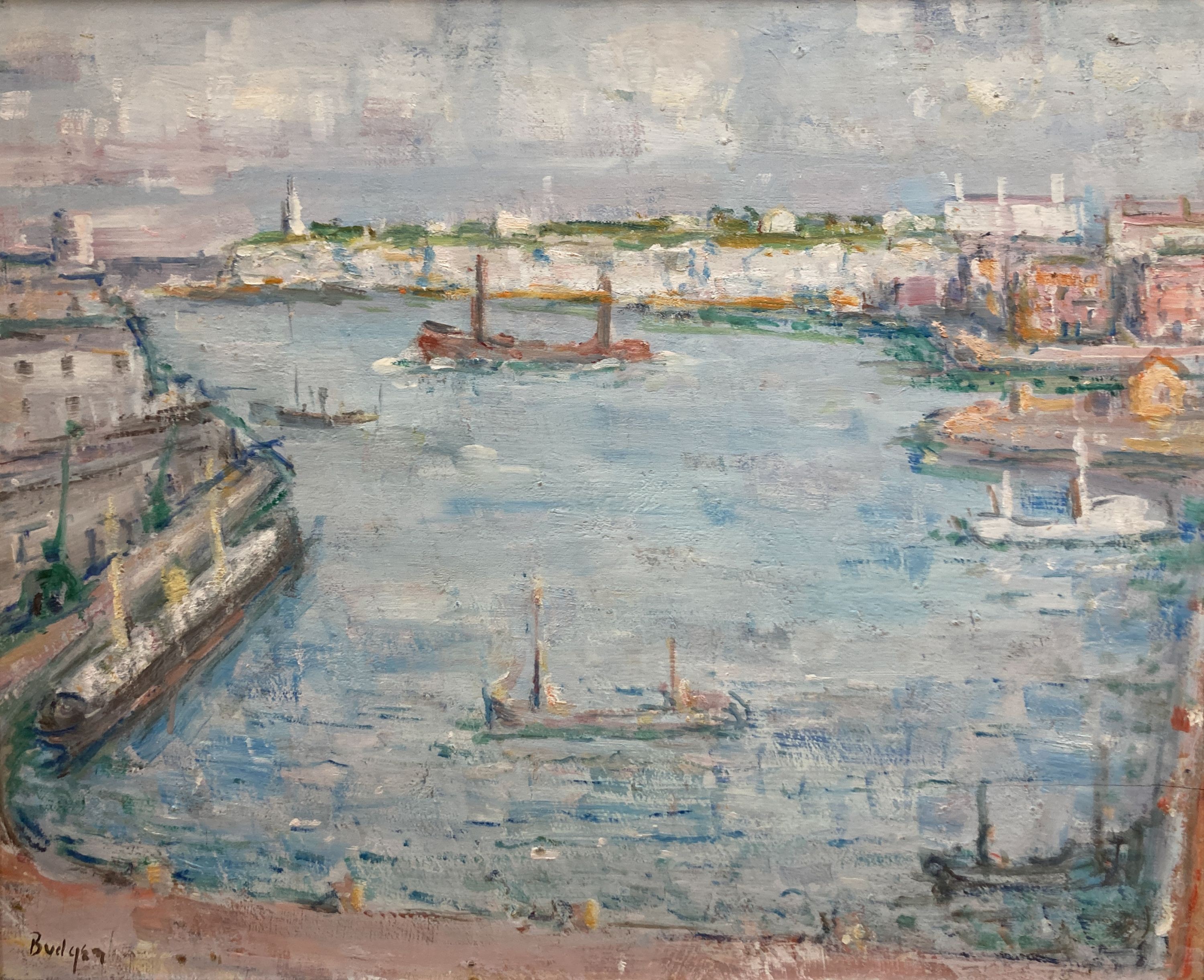 Frank Spencer Curtis Budgen (1882-1971), oil on board, Bognor Regis, signed, 52 x 64cm.